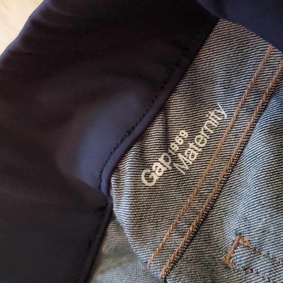 Gap Maternity Long & Lean Boot Cut Jeans - dark wash - Picture 8 of 11